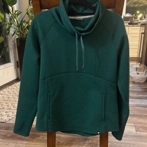 Marmot Deep Green Quilted Pullover Hoodie